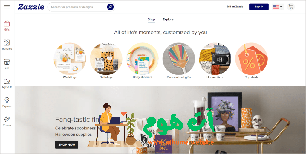 zazzle-dashboard-screenshot-1024x515 Zazzle منصة لبيع التصاميم والمنتجات الشخصية